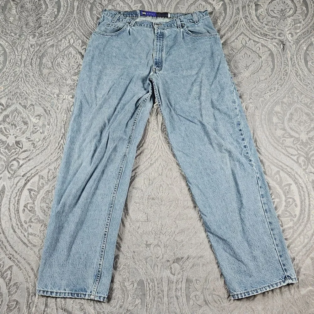 Vintage Levis Silvertab Jeans Mens 38x33 Baggy Loose Y2K Skater Grunge THRASHED